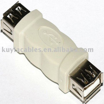 USB de alta velocidad hembra a la hembra del adaptador 2.0 Color beige estándar